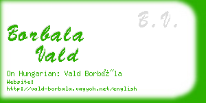 borbala vald business card